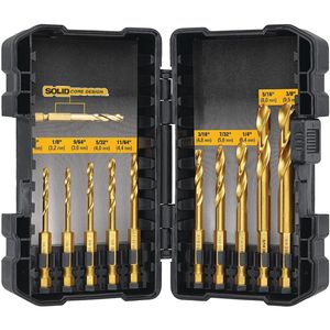 DEWALT 10-Piece Impact Ready Titanium Drill Bit Setimage