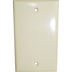 Blank Wall Plate Ivory Standard Size Single - Gangimage