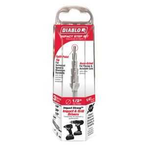 Diablo 1/4 in. to 1/2 in. 6-Step Drill Bitimage