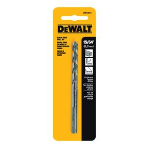 DEWALT 15/64 in. Black Oxide Jobber Drill Bitimage