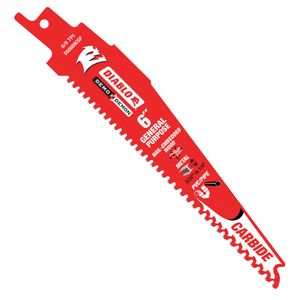 Diablo 6 in. Carbide Tipped Reciprocating Saw Bladeimage