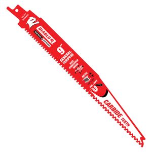 Diablo 9 in. Carbide Tipped General Purpose Reciprocating Saw Blade, 3-Pieceimage