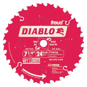 Diablo 7-1/4 in. 24 Tooth Circular Saw Bladeimage