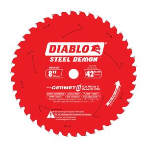 Diablo 8 in. 42 Tooth Metal Cutting Circular Saw Bladeimage