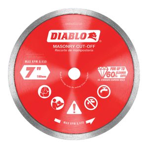 Diablo 7 in. Continuous Rim Diamond Cut-Off Discimage