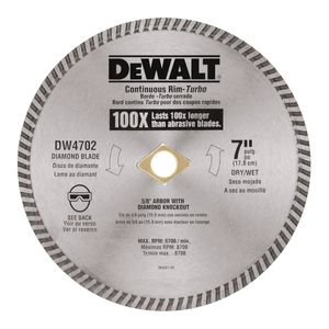 DEWALT 7 in. Dry Cut Diamond Saw Bladeimage