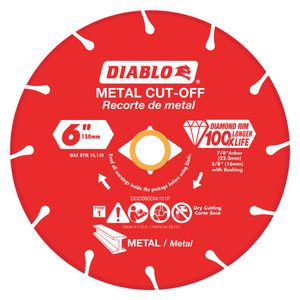 Diablo 6 in. Diamond Metal Cut-Off Bladeimage