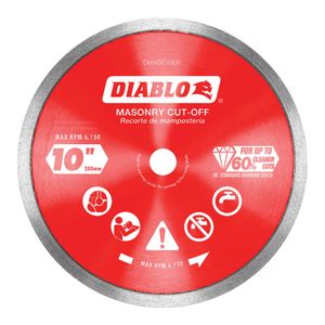 Diablo 10 in. Continuous Rim Diamond Cut-Off Bladeimage