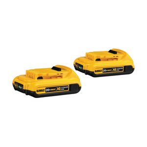 DEWALT 20 V 2 Ah Compact Lithium-Ion Battery Pack, 2-Packimage