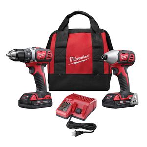Milwaukee 2-Piece 18 V Cordless Compact Tool Combo Kitimage