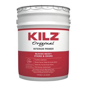 Kilz 5 gal. White Oil-Based Stain Blocking Primer Sealerimage