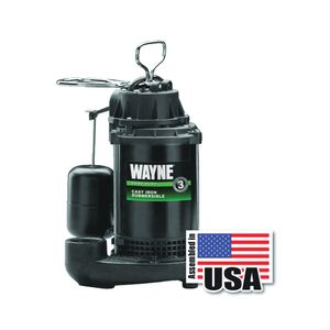 Wayne 1/2 HP Cast Iron Submersible Sump Pumpimage