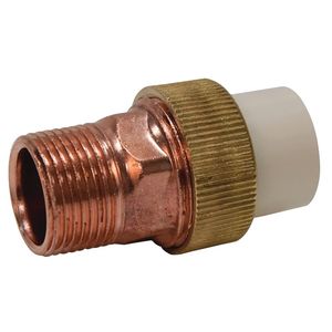 Nibco 1/2 in. Slip-Joint x Male Iron Pipe Transition Pipe Unionimage