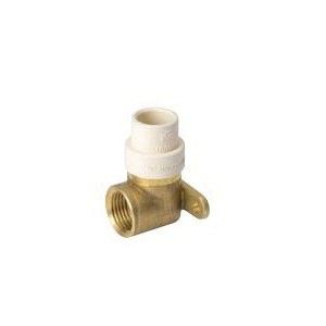 Prosource 1/2 in. Brass and Chlorinated Polyvinyl Chloride Drop Ear Pipe Elbowimage