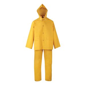Diamondback Medium Yellow 3-Piece PVC/Polyester Rain Suitimage