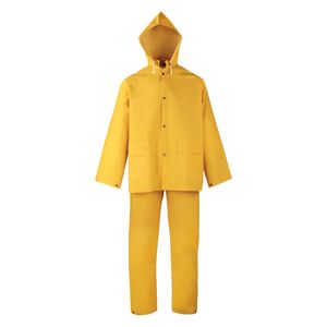 Diamondback Large 3-Piece Yellow PVC/Polyester Rain Suitimage