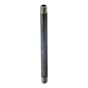 ProSource 1/2 in. x 18 in. Black Steel Pipe Nippleimage