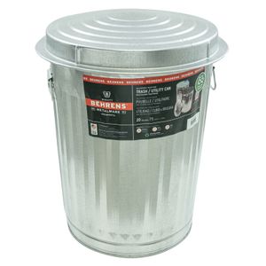 Behrens Mfg 20 gal. Galvanized Steel Trash Can with Lidimage