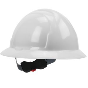 Boss Mfg White Short Full Brim Hard Hatimage