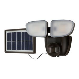 Cooper Lighting 1,500 Lumen Twin Head 180 Degree Bronze Solar Motion Security Floodlightimage