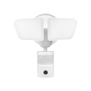 Globe Electric 180 Degree Wi-Fi Motion-Activated LED Video Security Lightimage