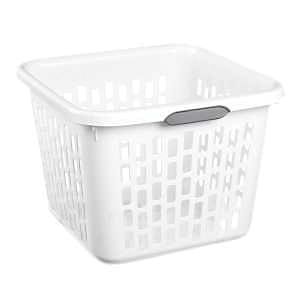 Sterilite 1-1/2 Bushel White Square Laundry Basketimage
