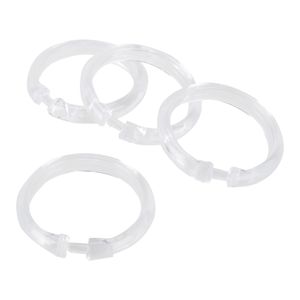 Simple Spaces 12-Piece Clear Shower Curtain Ringsimage