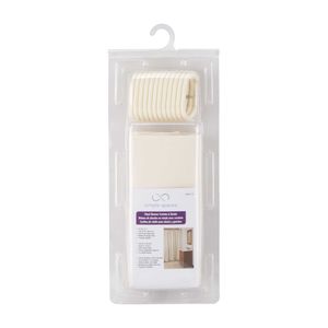 Simple Spaces 70 in. x 72 in. Beige Vinyl Shower Curtainimage