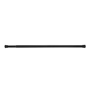 Simple Spaces 36 to 63 in. Matte Black Shower Curtain Rodimage