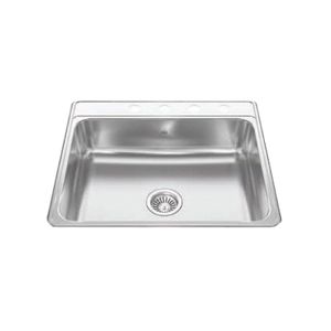 Kindred 25 in. x 22 in. x 7 in. Single Bowl Stainless Steel Kitchen Sinkimage