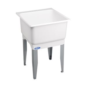 E.L. Mustee & Son 20 gal. White Polypropylene Laundry Tubimage