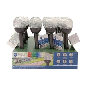 Boston Harbor Solar Crackle Glass Stake Lightimage