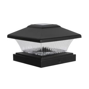 Boston Harbor 4-Piece Black Solar Post Cap Lightimage
