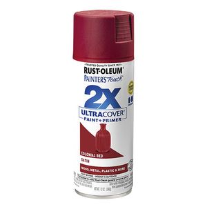 Rust-Oleum 12 oz. Painters Touch 2X Ultra Cover Satin Colonial Red Spray Paintimage