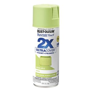 Rust-Oleum Painters Touch 2X Ultra Cover 12 oz. Satin Green Apple Spray Paintimage