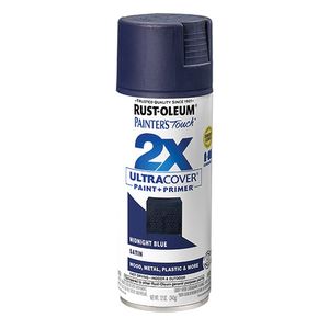 Rust-Oleum 12 oz. Painters Touch 2X Ultra Cover Satin Midnight Blue Spray Paintimage