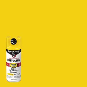 Rust-Oleum Stops Rust 5-in-1 Sunburst Yellow Gloss Protective Enamel Spray Paint, 12 oz.image