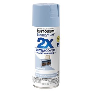 Rust-Oleum 12 oz. Painters Touch 2X Ultra Cover Satin French Blue Spray Paintimage