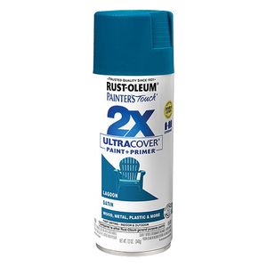 Rust-Oleum Painters Touch 2X Ultra Cover Satin Lagoon Spray Paintimage