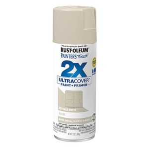 Rust-Oleum 12 oz. Gloss Cottage White Painters Touch 2X Ultra Cover Spray Paintimage