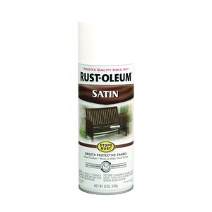 Rust-Oleum 12 oz. Satin White Rust Preventative Spray Paintimage
