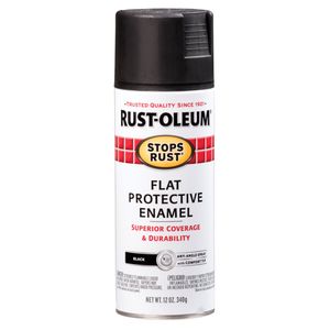 Rust-Oleum 12 oz. Flat Black Protective Enamel Spray Paintimage