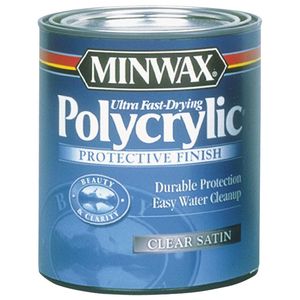 Minwax 1 qt. Polycrylic Satin Clear Protective Finishimage