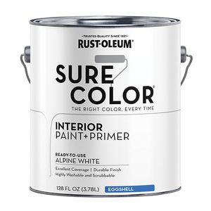 Rust-Oleum Sure Color 1 gal. Alpine White Eggshell Interior Wall Paintimage