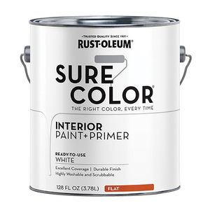 Rust-Oleum 1 gal. Sure Color Flat White Interior Wall Paintimage