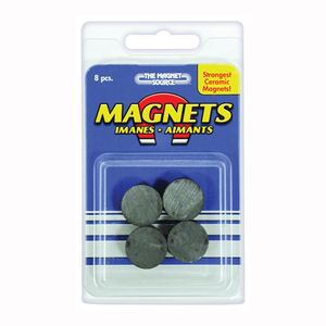 Master Magnetics 3/4 in. x 3/16 in. 8-Piece Ceramic Disc Magnetsimage