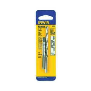 Irwin 1/4 in.-28 NC Tap and #3 Drill Bit Combo Setimage