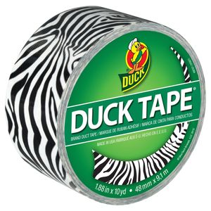 Duck 1-7/8 in. x 10 yd. Zebra Duct Tapeimage