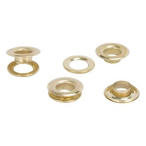 Vulcan 1/2 in. Brass-Plated Grommets, 25-Pieceimage