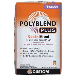 Custom Building Products Polyblend Plus Natural Gray Sanded Grout, 25 lb.image